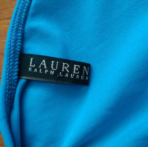 EUC Ladies Blue Two-Piece Ralph Lauren Bikini Swimsuit 12 - Picture 5 of 13